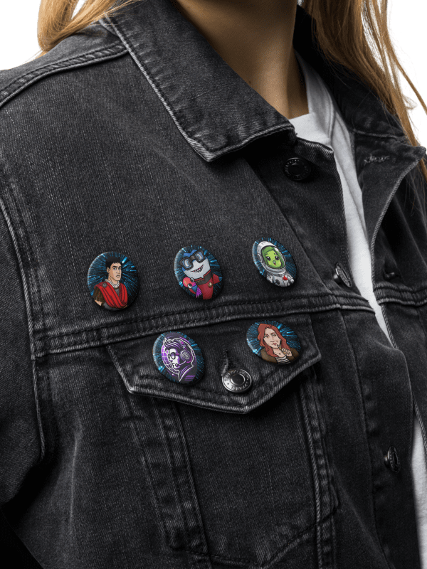 Warp Drive Five Button Set #1 product image (2)