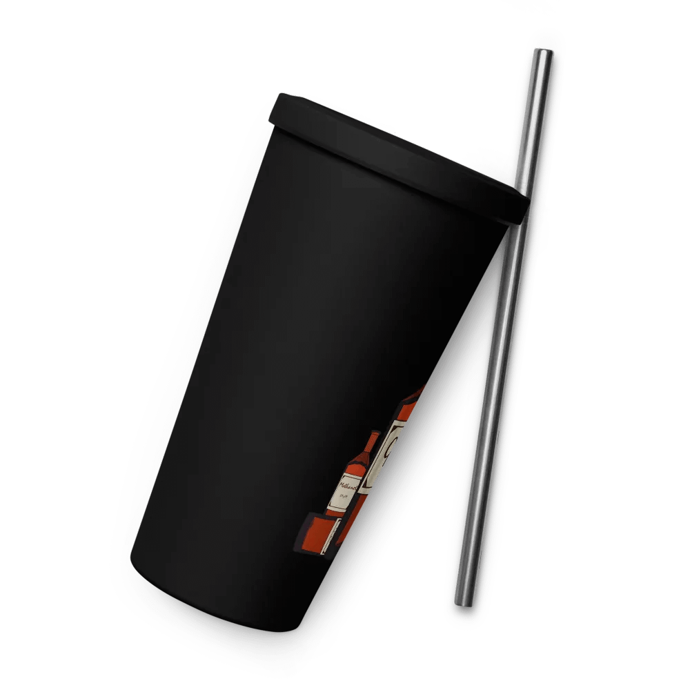Gewalt ist keine Lösung Becher mit Isolierung und Strohhalm product image (9)