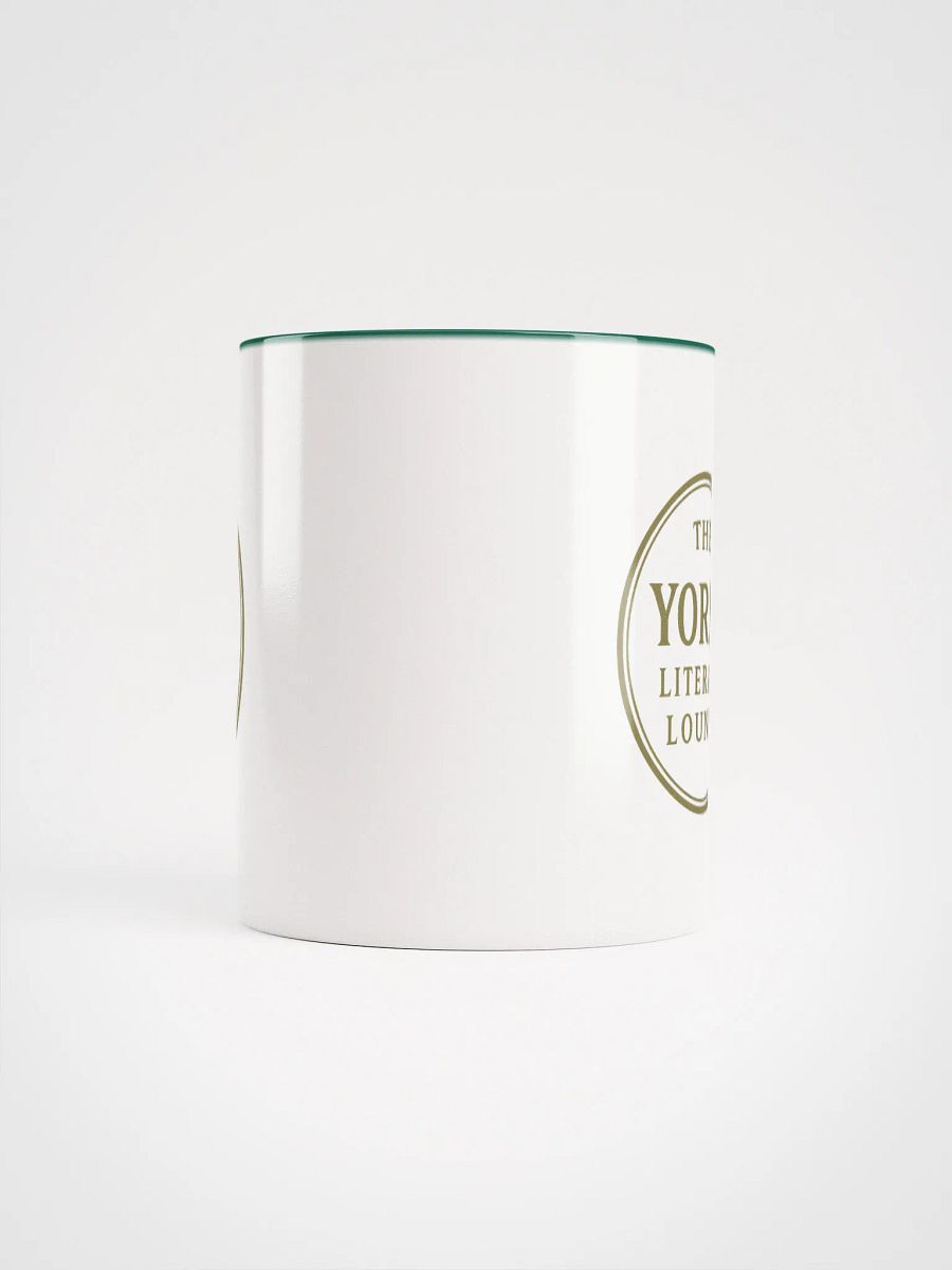 The Yorke Literary Lounge Ceramic Mug White & Dark Green product image (5)