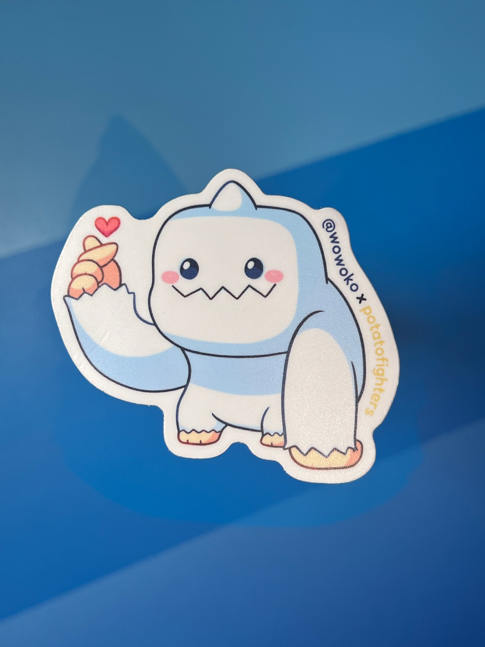 WoWoKo x Potato Fighters - Yeti - Sticker product image (2)