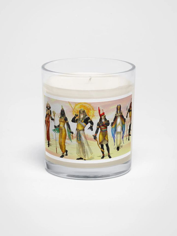 Soy Wax Candle In A Clear Glass Jar product image (1)