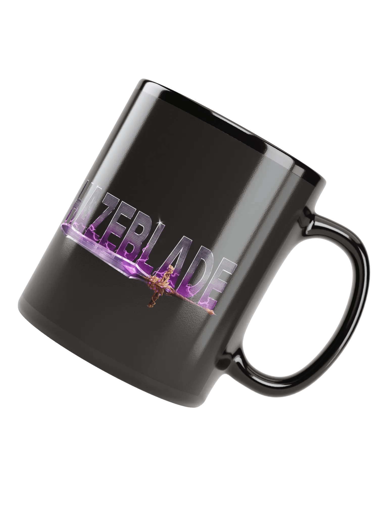 Hazeblade Lightning Sword Black Glossy Mug product image (4)