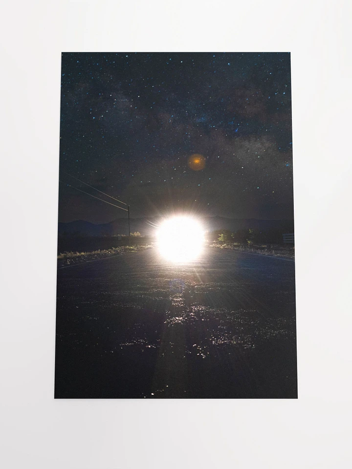 Car Light Star Light Paper Poster product image (1)