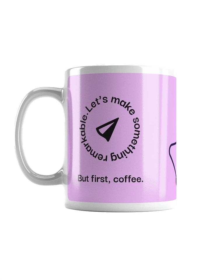 But first coffee, Mug: Pink product image (1)