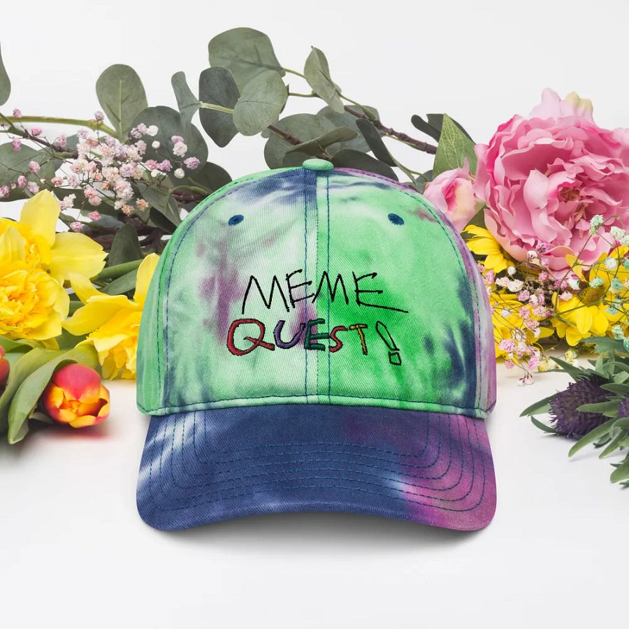 Meme Quest Logo Tie Dye Hat product image (4)