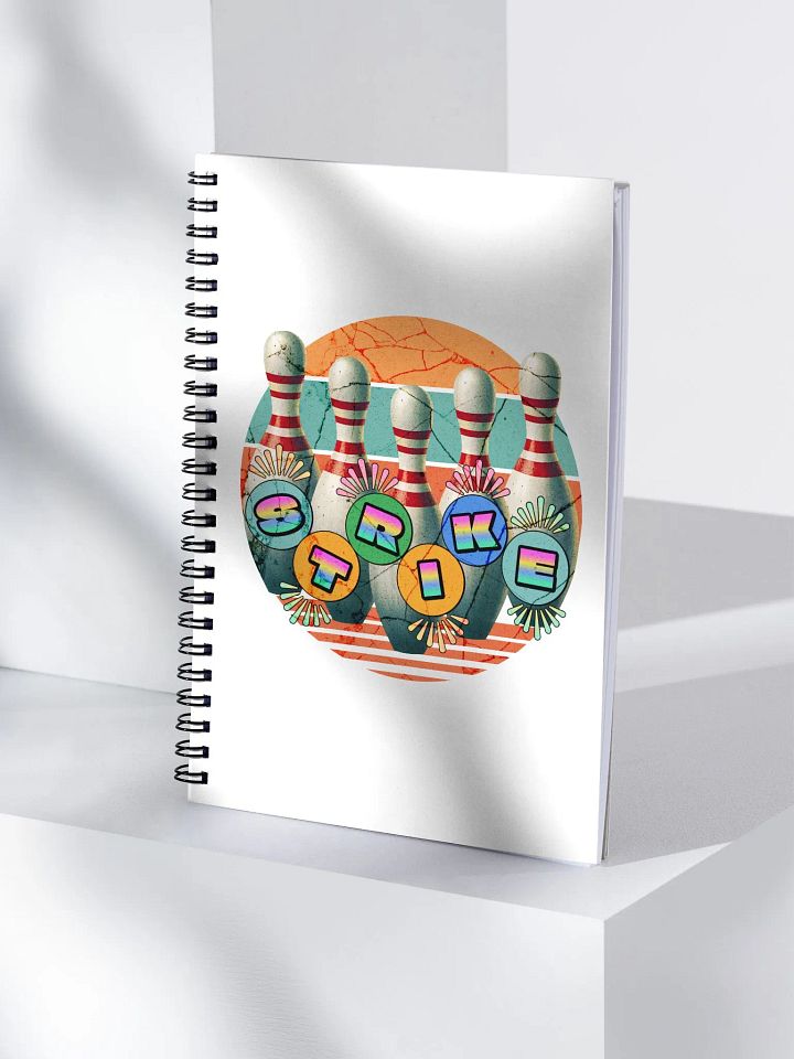 Bowling Pins Strike Radiant Spiral Notebook product image (1)
