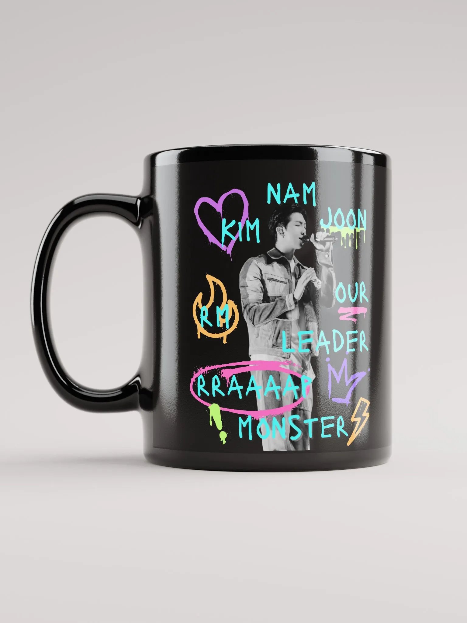 Rrrraaap Monster Black Mug product image (6)