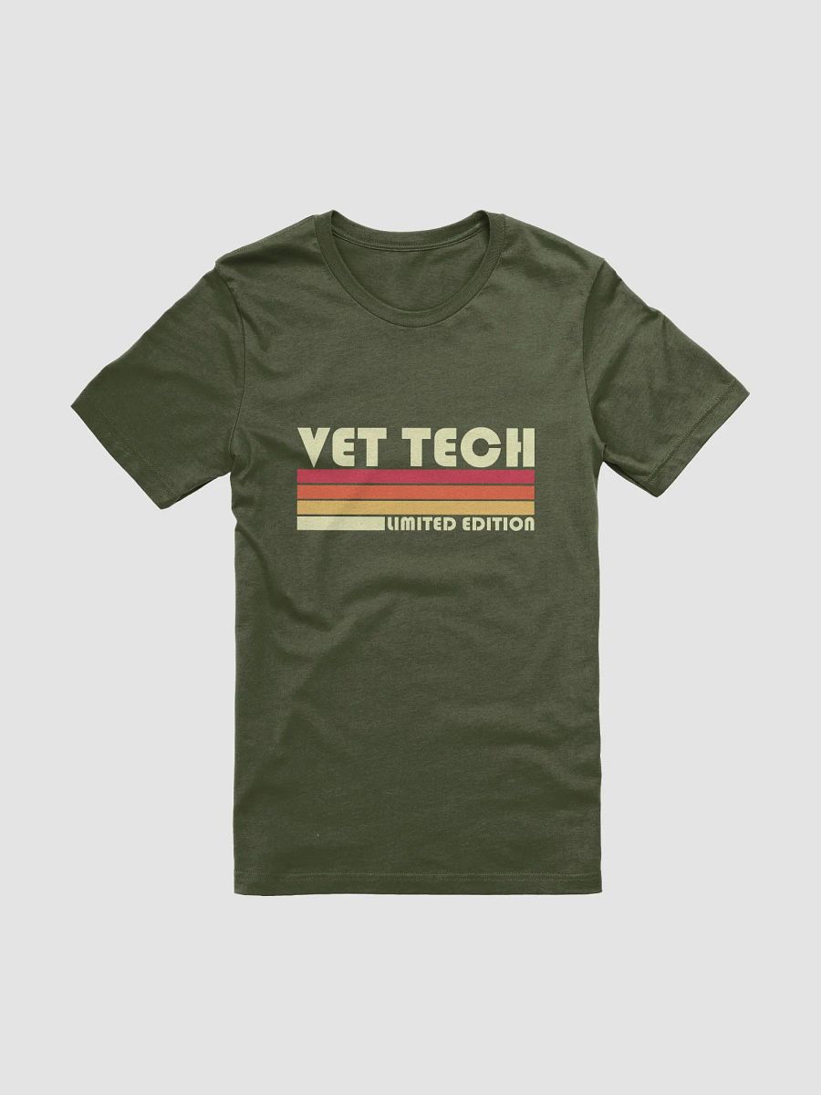 "Retro Vet tech" t-shirt (dark background) product image (1)