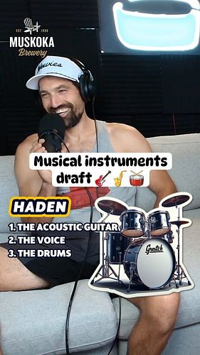 Who drafted the better instruments? #music #instruments #puckdaddydraft #muskokabrewery