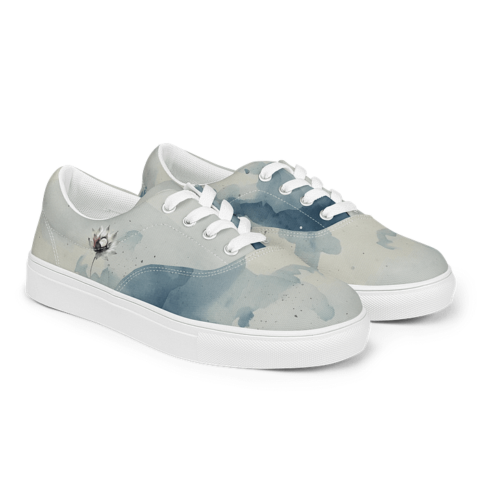 Moonlit Lotus Women's Canvas Shoes product image (2)