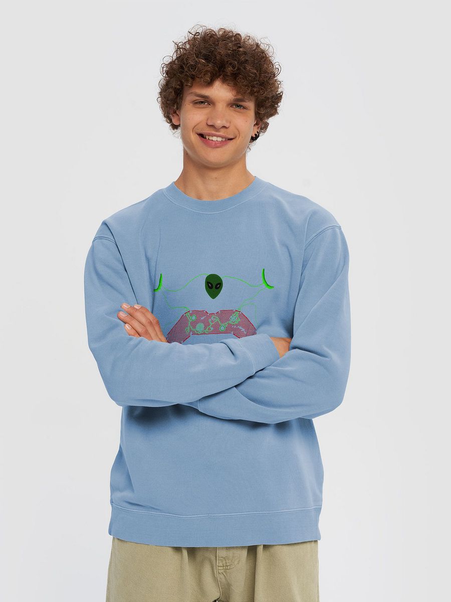 Galactic Gamer Unisex Pigment Sweatshirt product image (3)