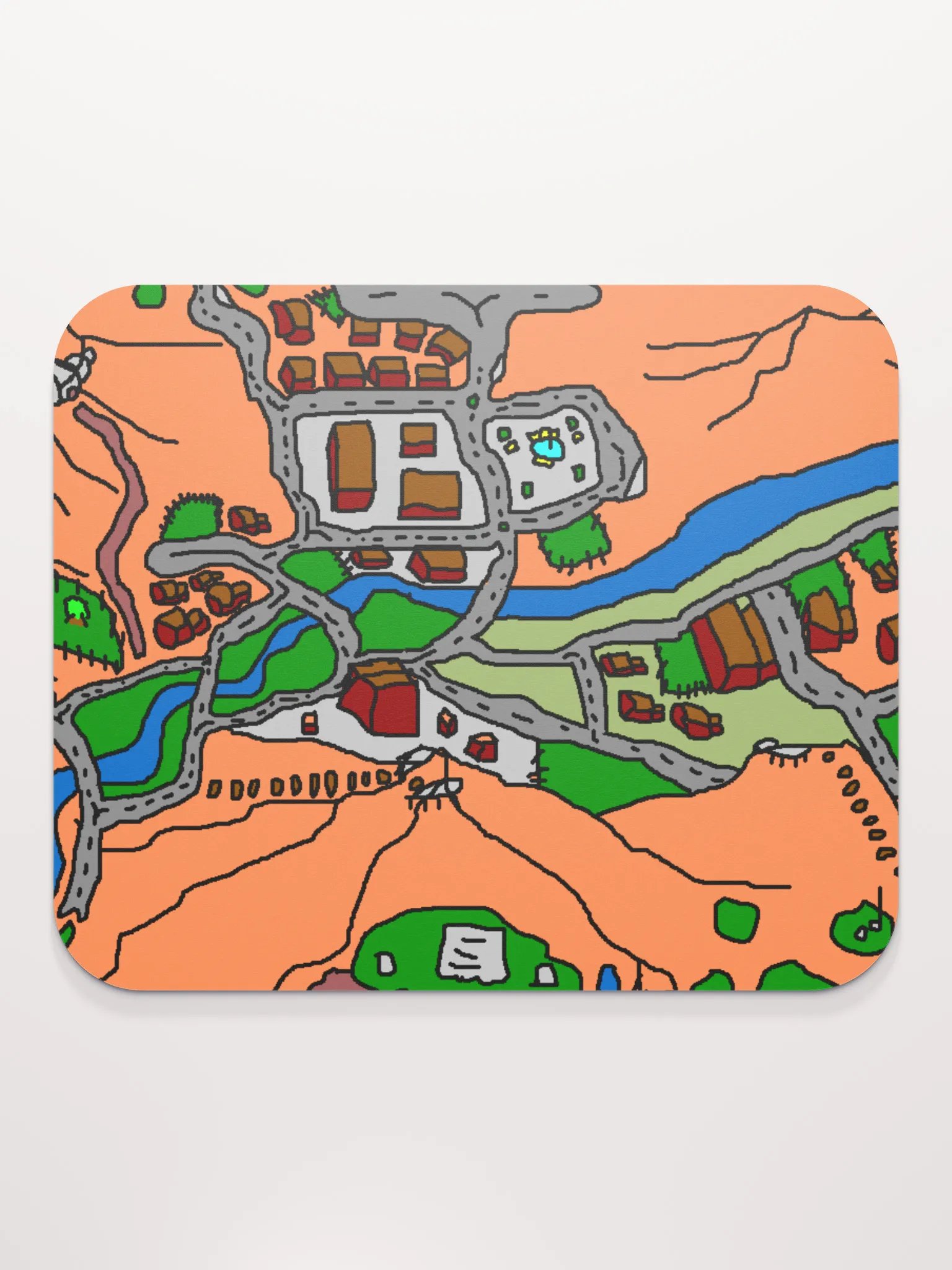 Town Map on a Mouse Pad product image (2)