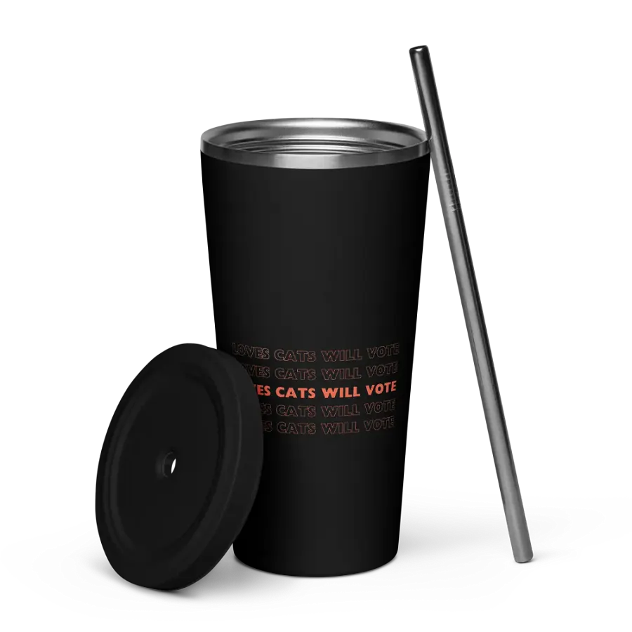 Loves Cats Will Vote Insulated Tumbler product image (8)