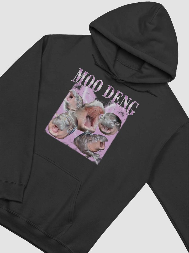 Vintage Moo Deng Meme Shirt - Funny Hippo Bootleg Hoodie product image (2)