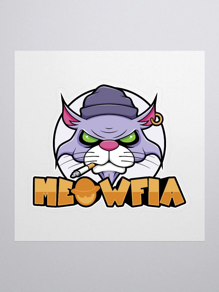 Meowfia Funny Gangster Burmese Cat Sticker product image (3)