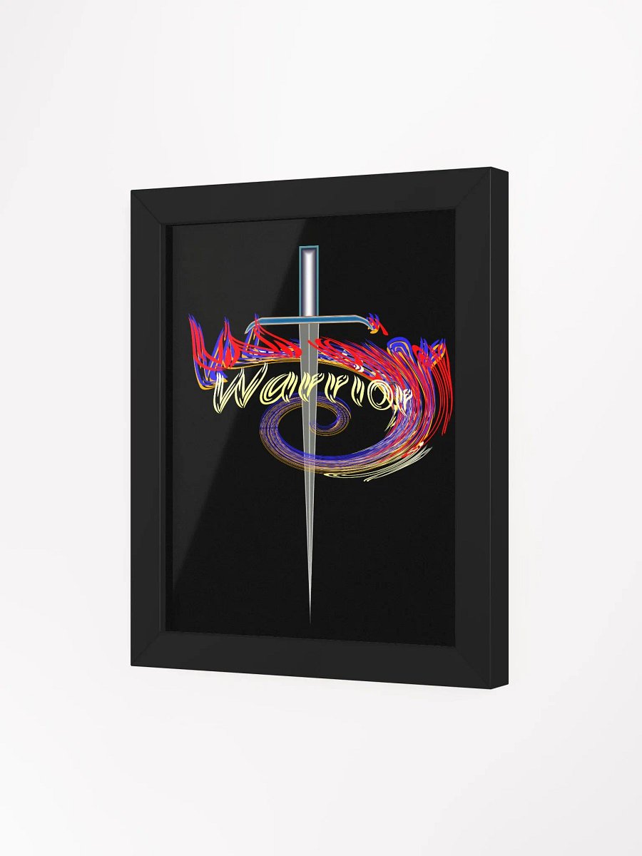 Warrior - Framed - Black - High-Quality Matte Poster product image (3)