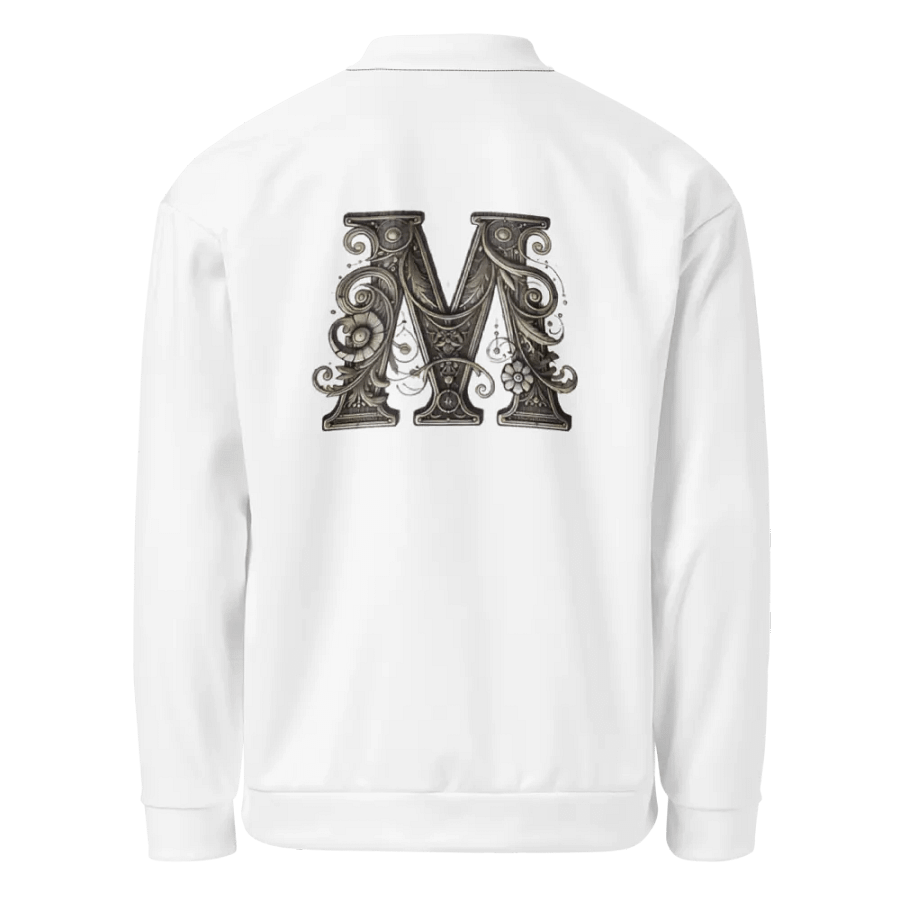 Vintage Floral Letter M All-Over Bomber Jacket product image (1)