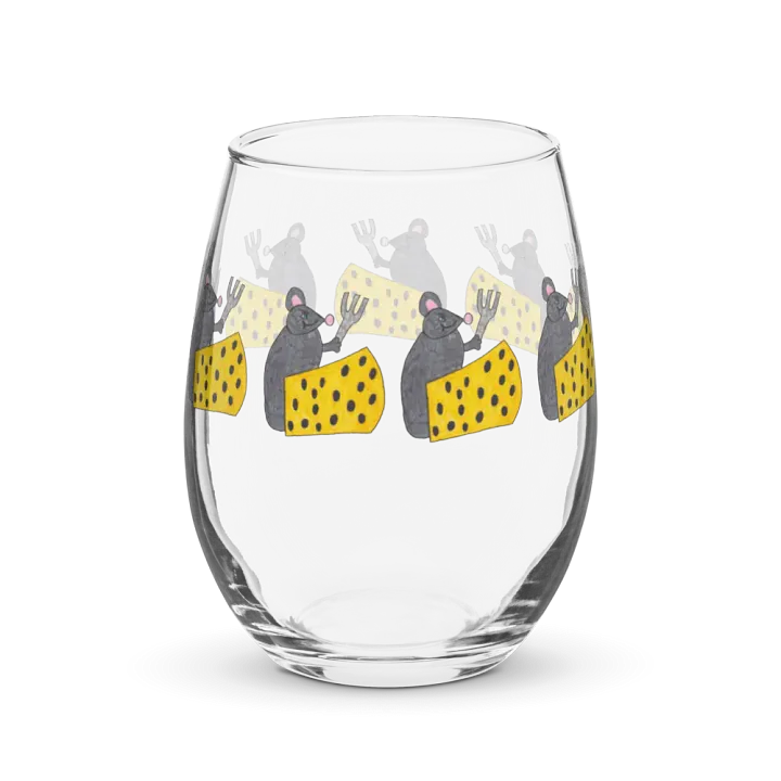 Cheese mouse Stemless Wine Glass product image (2)