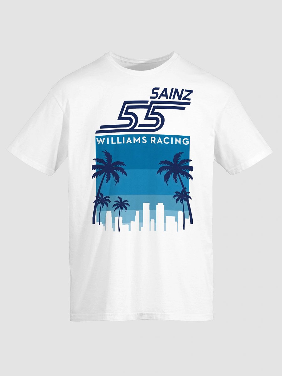 Carlos Sainz 55 Williams Racing F1 Miami Palm Horizon T-Shirt product image (5)