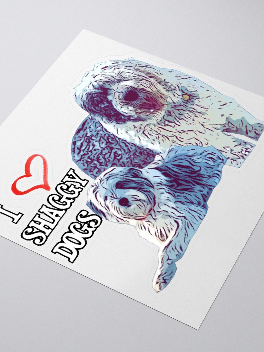 Shaggy Dog Love Sticker product image (3)