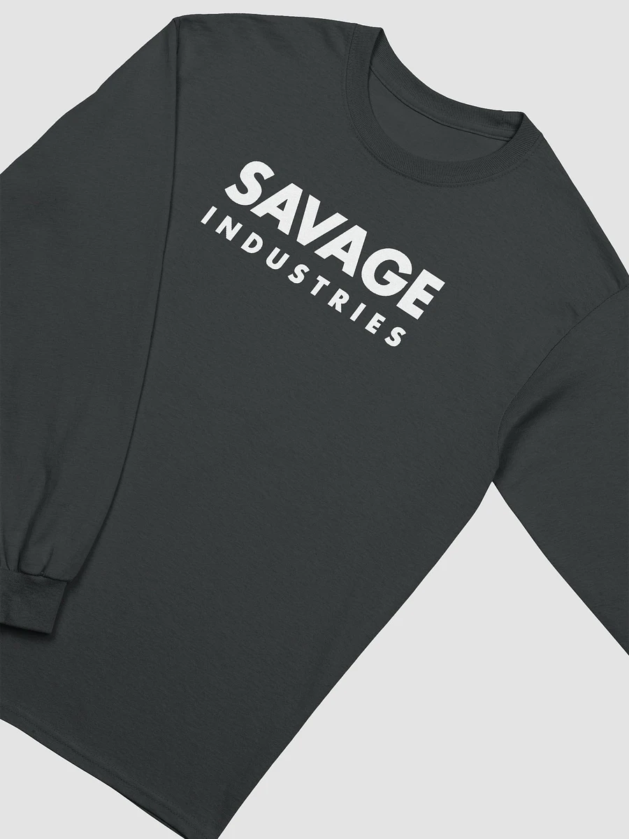 Savage Industries - White logo (Classic Long Sleeve) product image (5)