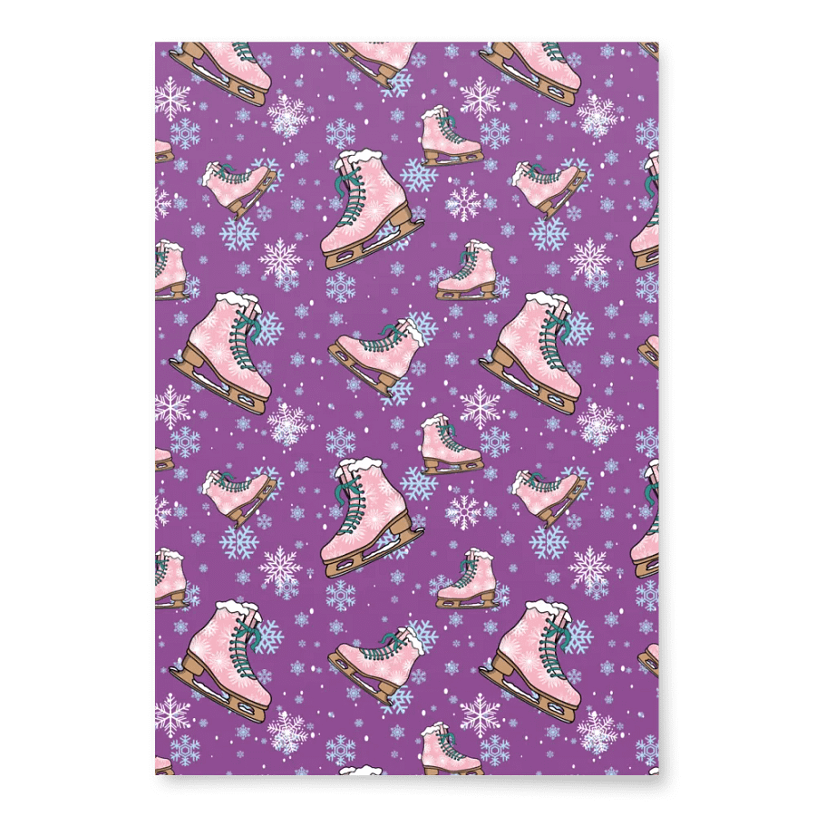 Ice Skating Wrapping Paper Sheet Set product image (6)