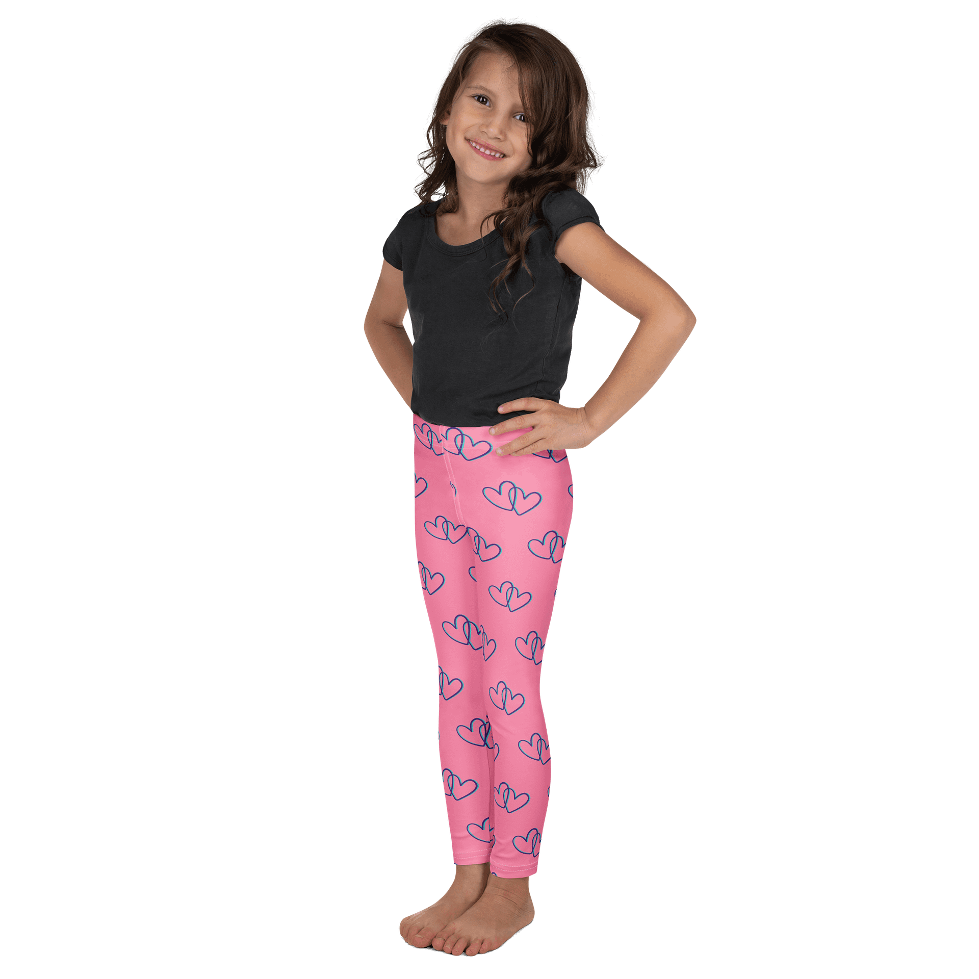 Pink Heart Kids Leggings product image (4)