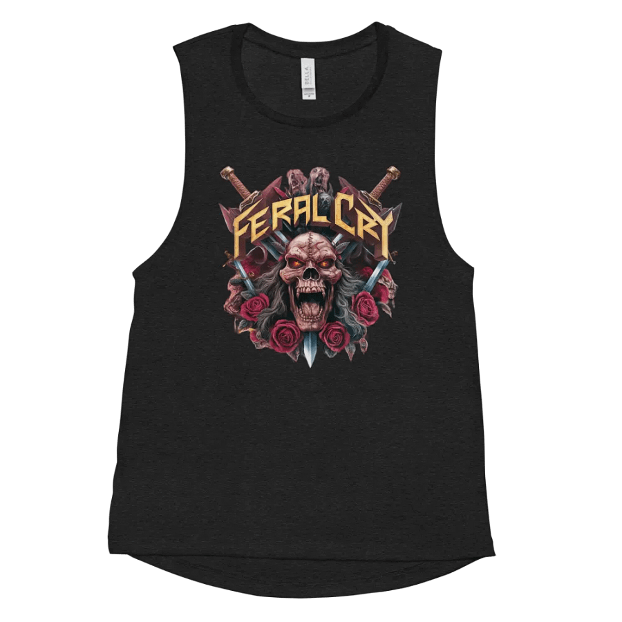 Feral Cry Demonic Skull Women's Muscle Tank product image (11)
