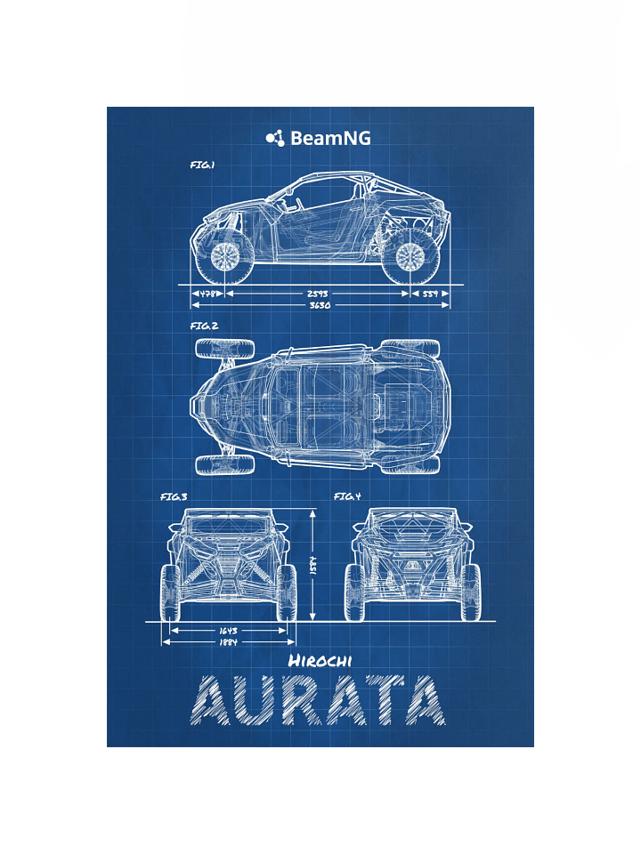Hirochi Aurata Blueprint Poster product image (1)