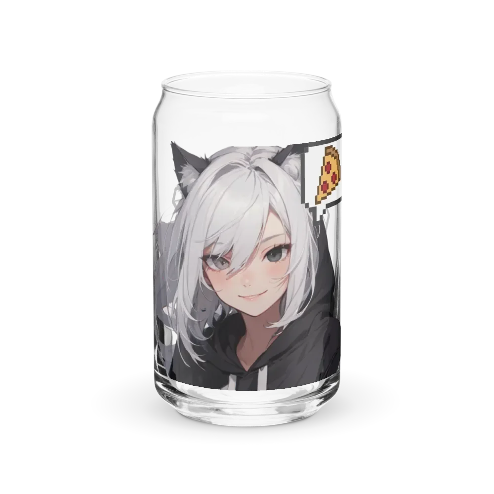 Raijin Kawaii Cat-Eared Can Shaped Glass product image (1)