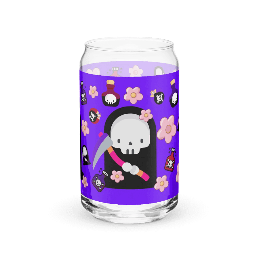 Purple Grim Reaper Glass Tumbler product image (2)