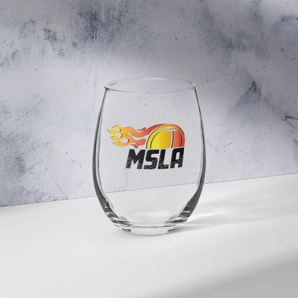 MSLA Logo Stemless Wine Glass product image (7)