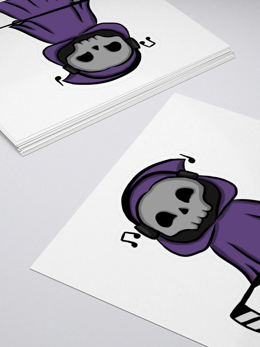 Jammin' Out Grim Kiss Cut Sticker product image (4)