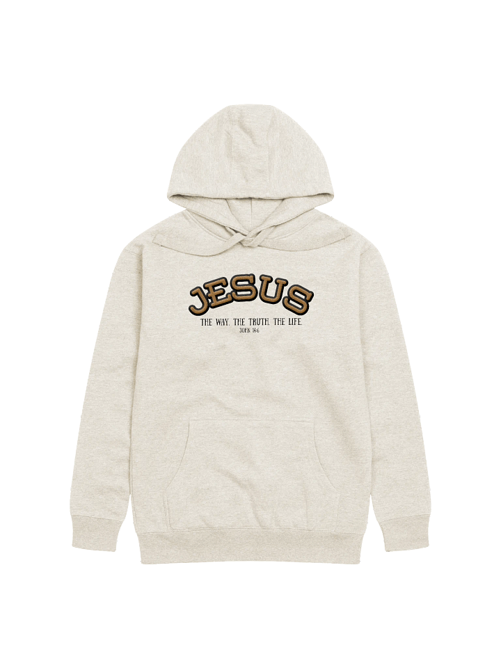 Jesus: The Way, The Truth, The Life Embroidered Hoodie (Light Colors) product image (7)