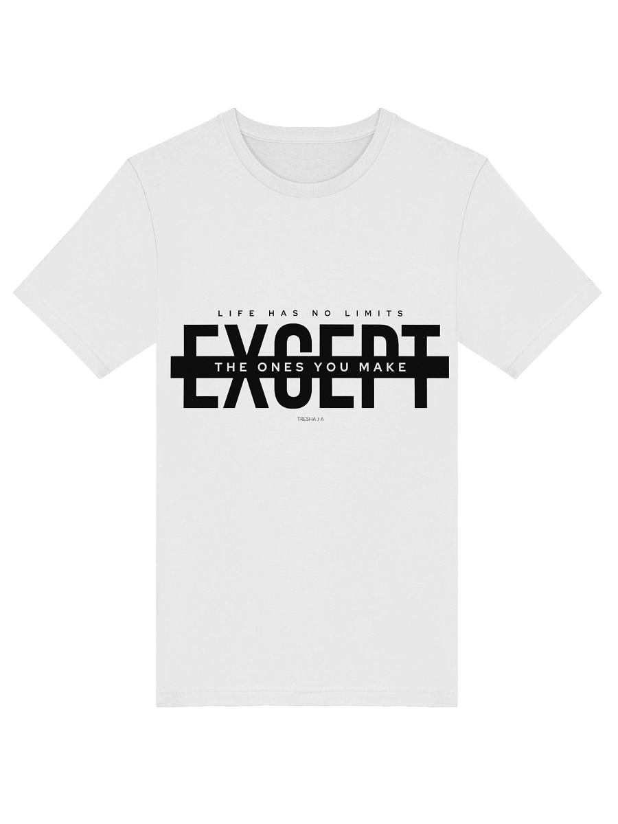 No Limits White Tee – Break the Box You Built product image (5)