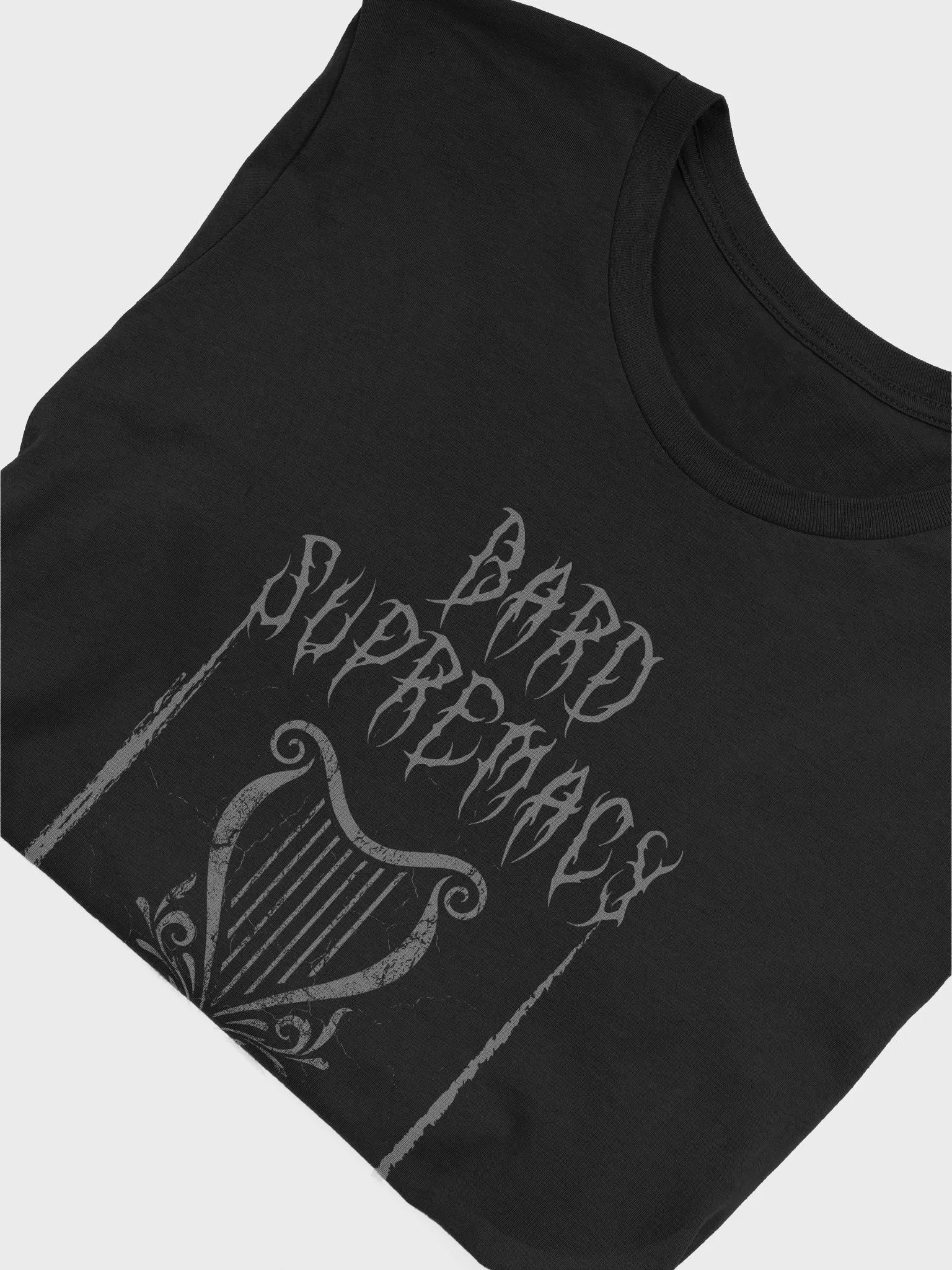 Bard Supremacy - Grunge Black Metal RPG Class Shirt product image (5)
