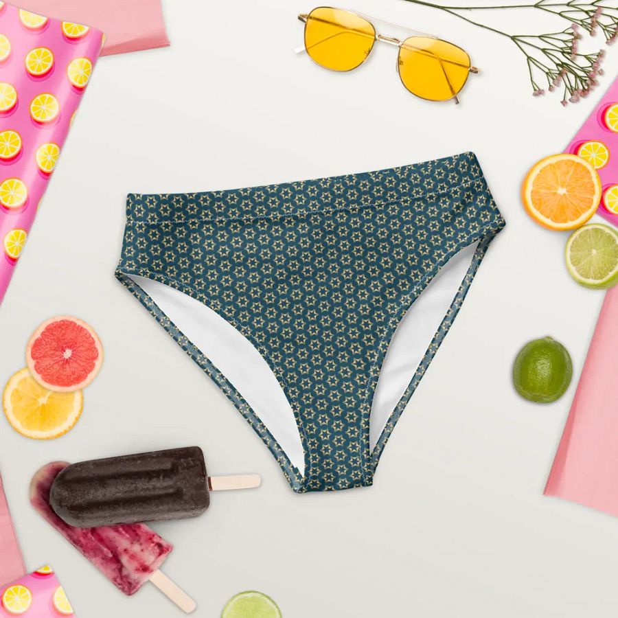 Seashell and Starfish Hight Waisted Bikini Bottom product image (4)