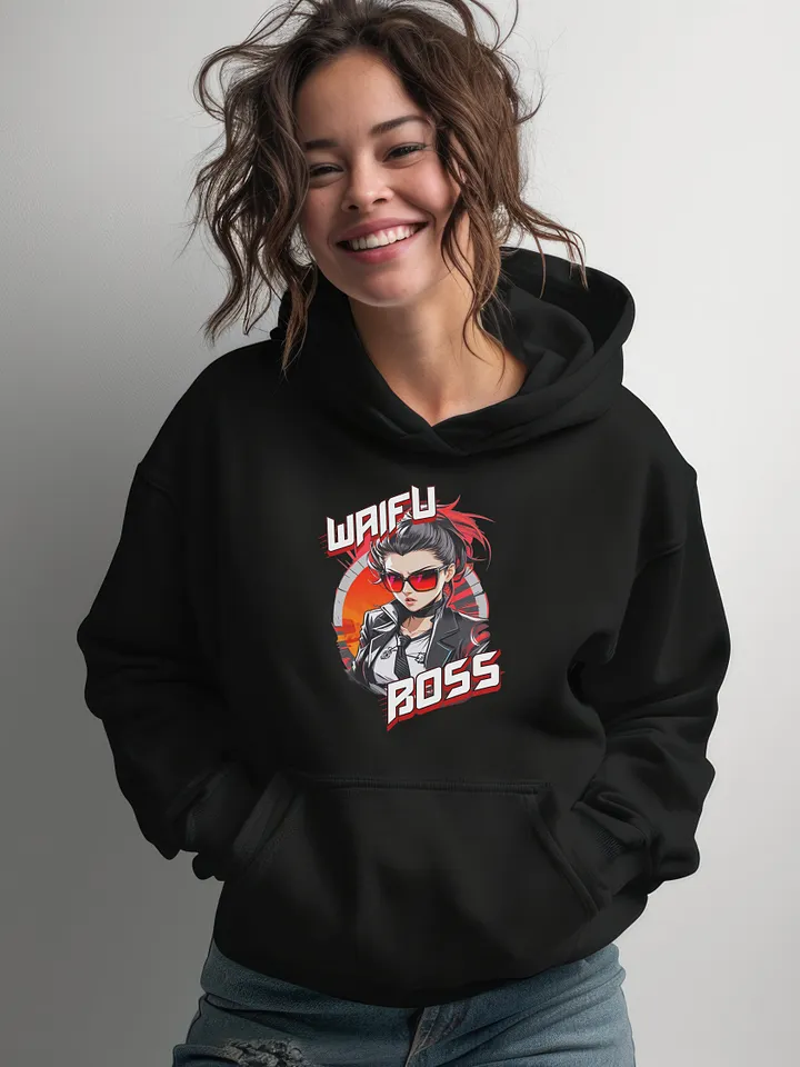 Waifu Boss v1 - Gildan Classic Hoodie - Gildan 18500 product image (1)