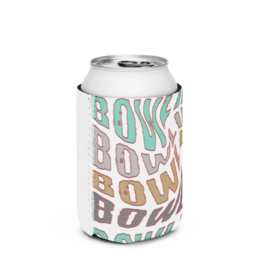 Mess Swirl Bowling Word Art Can Cooler product image (3)