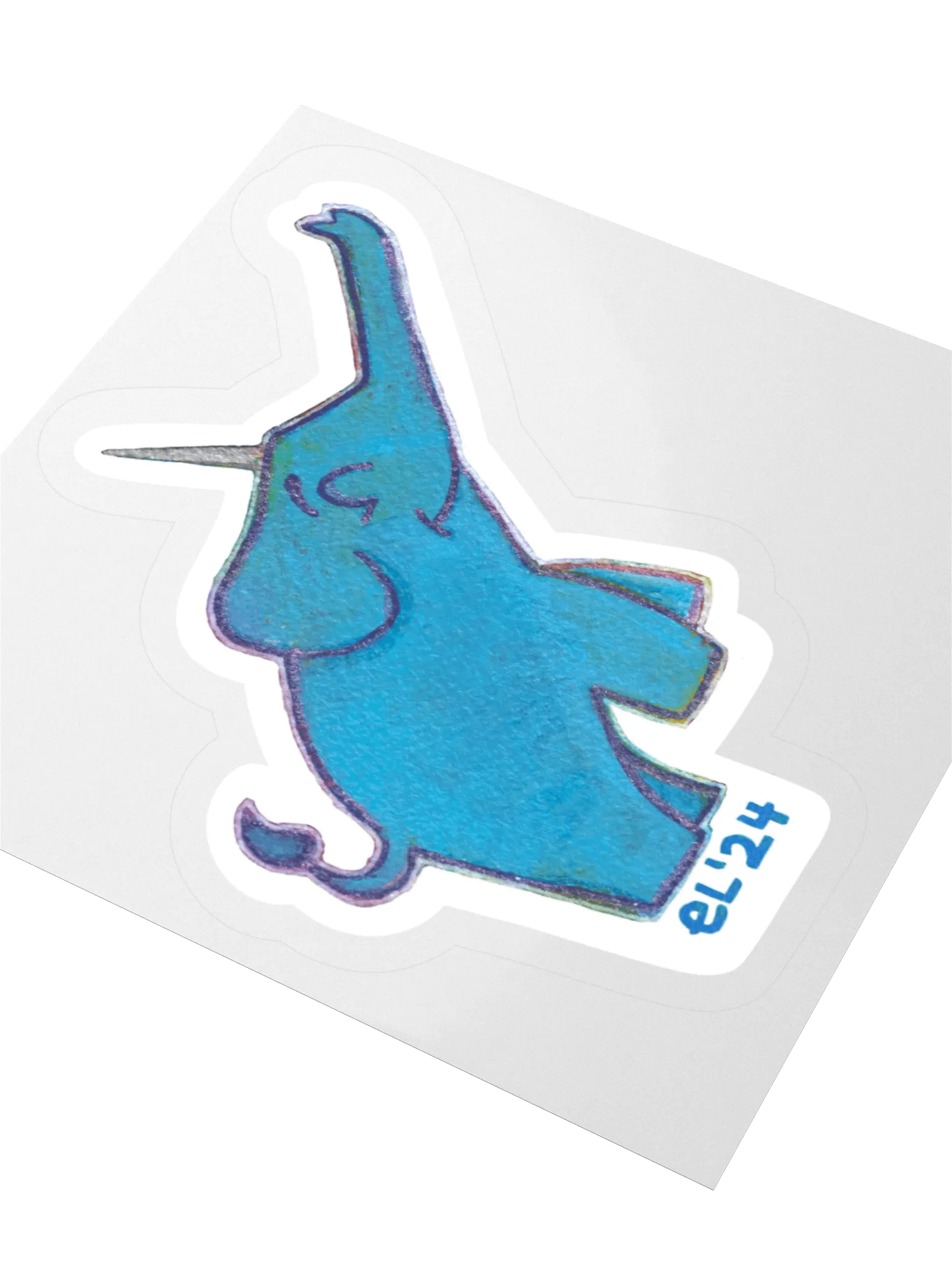 Elephant Unicorn Sticker product image (3)