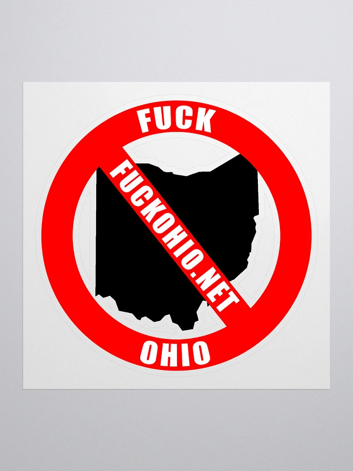 Fuck ohio Cutout Sticker Black product image (1)