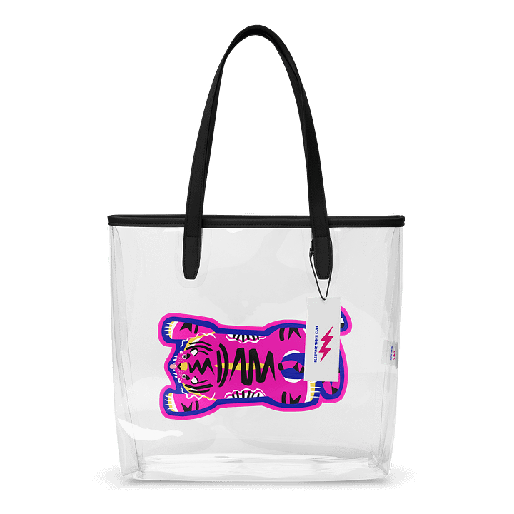Pink Electric Tiger - Clear Tote product image (1)