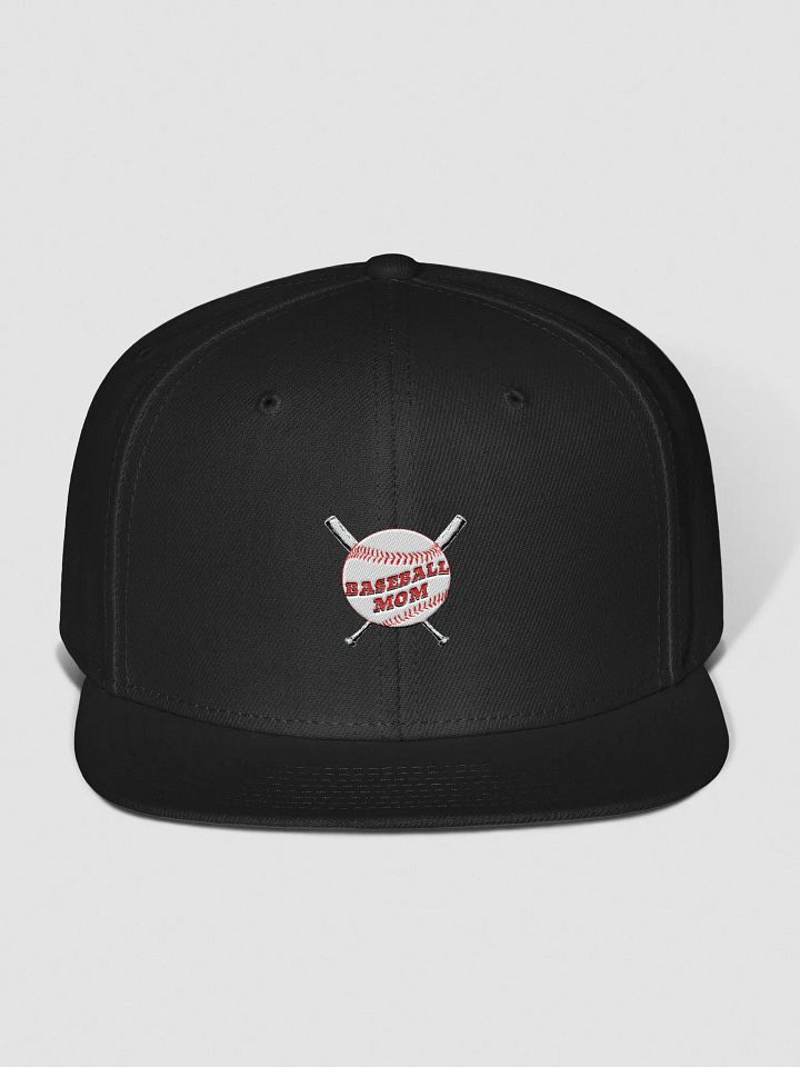 Baseball Mom Wool Blend Snapback Cap product image (1)