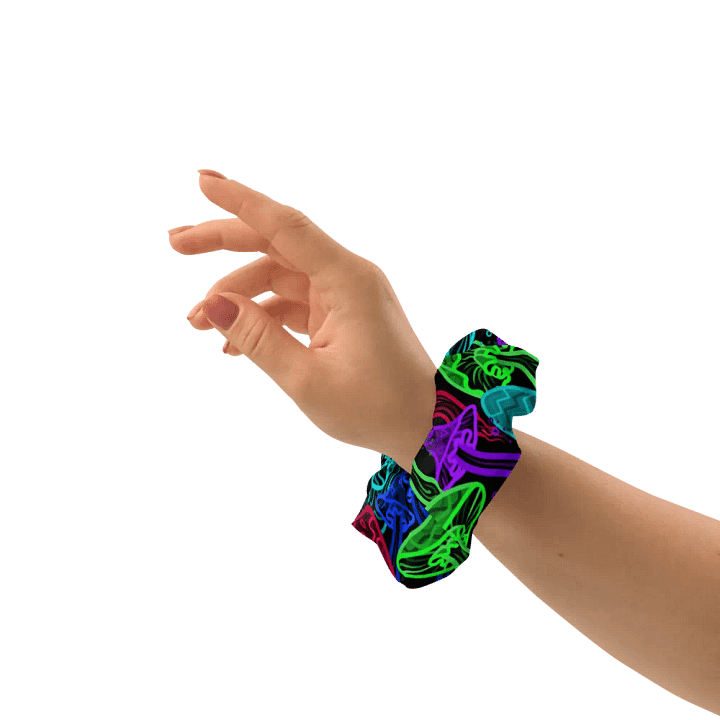 Neon Mushrooms (Variation 1) Scrunchie product image (1)