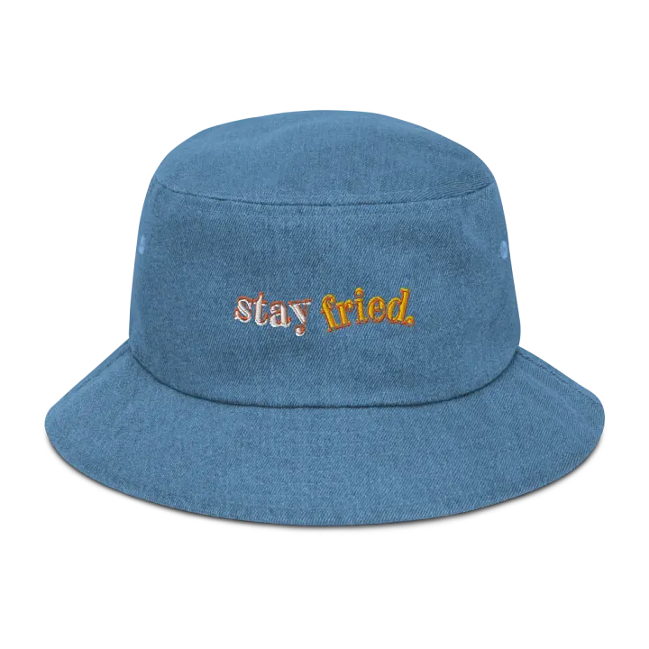 STAY FRIED denim bucket hat product image (28)