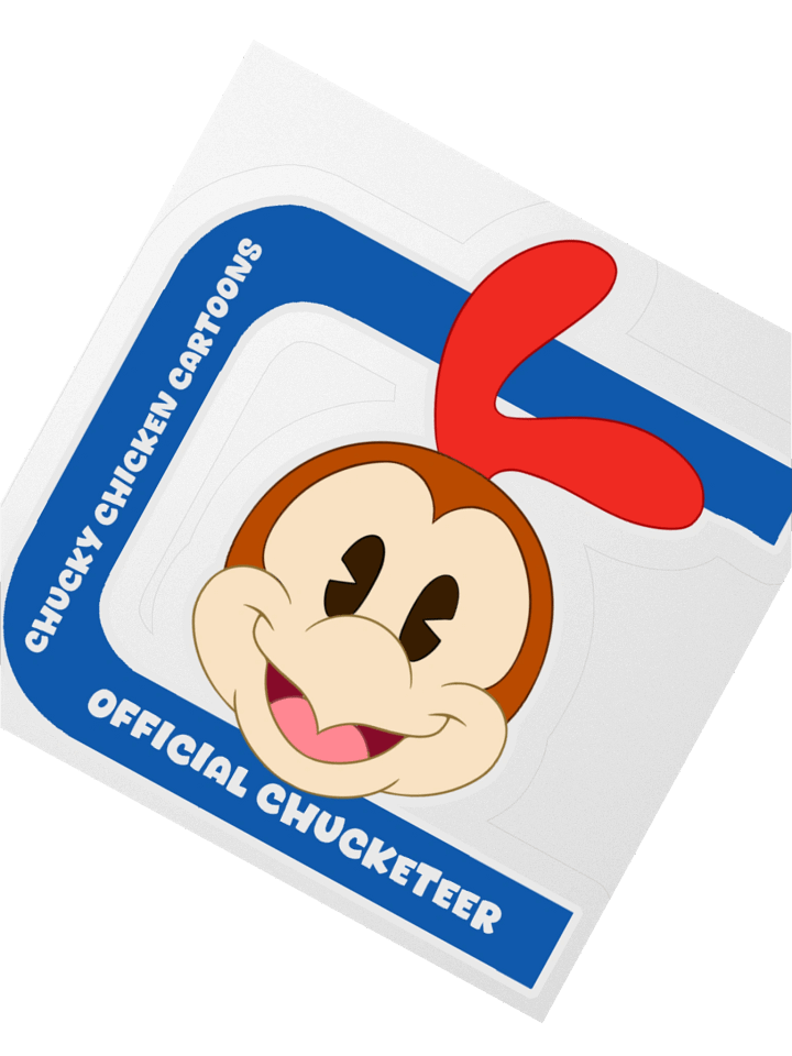 Chucky Chicken Official Chucketeer Kiss Cut Sticker product image (4)