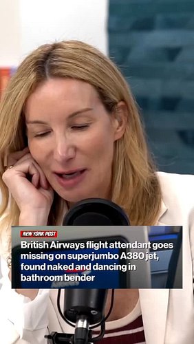 A flight attendant went on a bender in the business class bathroom ✈️