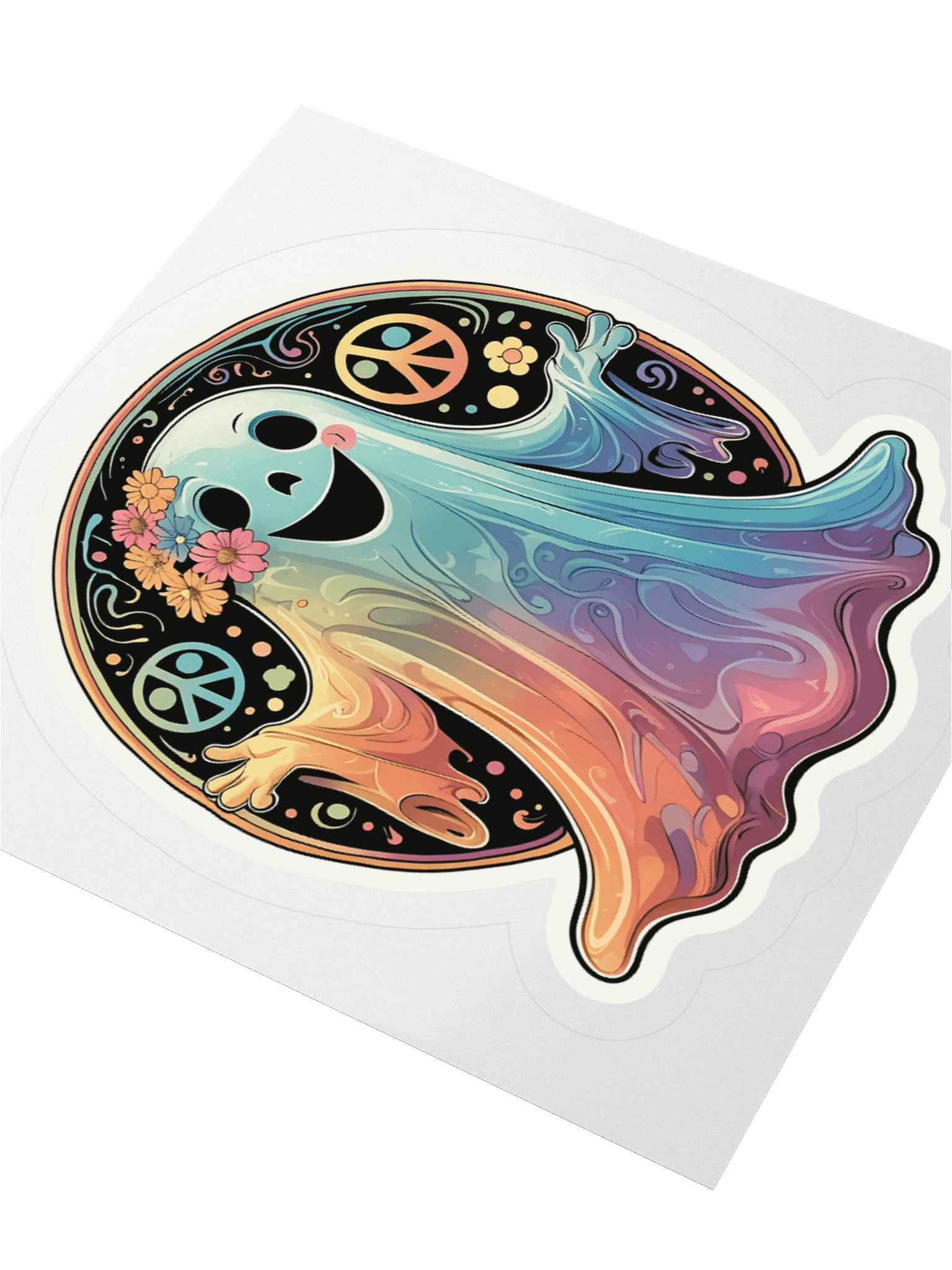 Hippy Ghost Vinyl Stickers product image (7)