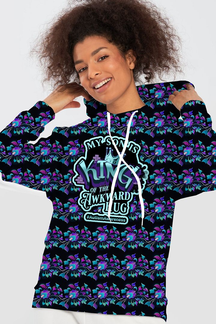 King of the Awkward Hug #Autism Awareness All Over Print Hoodie product image (1)
