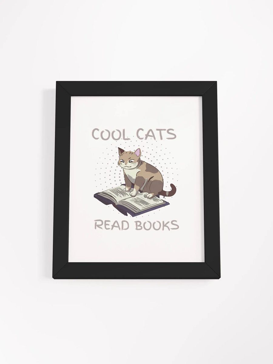 Cool Cats Read Books Framed Poster product image (12)